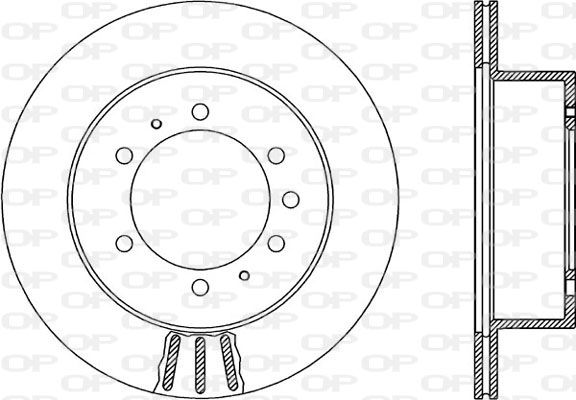 OPEN PARTS Тормозной диск BDR1884.20